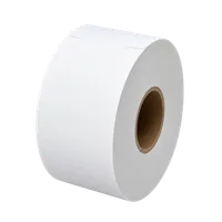 Rol witte thermische kaartjes 50x152 mm in schuin aanzicht