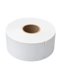 Rol witte thermische kaartjes 50x152 mm met inkepingen tussen de kaartjes