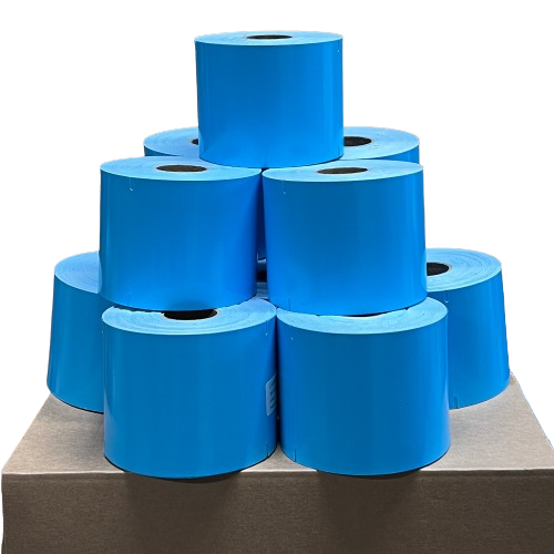 Etiketten 10x15 BLAUW HDPE-folie 200 micron (4.200 per doos)Blauwe labels 10 x 15 cm Blauwe etiketten 10 x 15 cm HDPE labels 10 x 15 cm HDPE etiketten Waterbestendige labels Scheurvaste labels Scheurbestendige etiketten Industriële labels Labels voor logistiek Magazijn labels Productidentificatie labels Gekleurde labels Thermische labels 10 x 15 cm