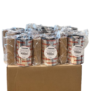 Doos Printlinten Wax/Resin 110mm x 450m (10 rollen) Wax/resin printlint Printlint 110 mm x 450 m Thermal transfer lint Thermisch transfer lint Wax resin ribbon TTR lint 110 mm Printlint voor labelprinter Labelprinter lint Barcode printer lint Printlint voor barcodes Krasbestendig printlint Veegbestendig printlint