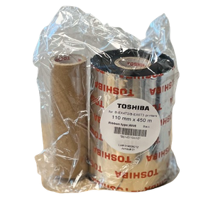 Doos Printlinten Wax/Resin 110mm x 450m (10 rollen) Wax/resin printlint Printlint 110 mm x 450 m Thermal transfer lint Thermisch transfer lint Wax resin ribbon TTR lint 110 mm Printlint voor labelprinter Labelprinter lint Barcode printer lint Printlint voor barcodes Krasbestendig printlint Veegbestendig printlint