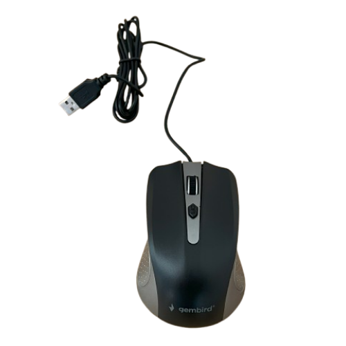 Gembird Bedrade Optische Muis Gembird muis Gembird bedrade muis USB muis Bedrade USB muis Kantoor muis Ergonomische muis Plug & play muis Muis met verstelbare DPI Muis 800 1000 1200 DPI Muis met 4 knoppen Zakelijke muis Muis voor dagelijks gebruik