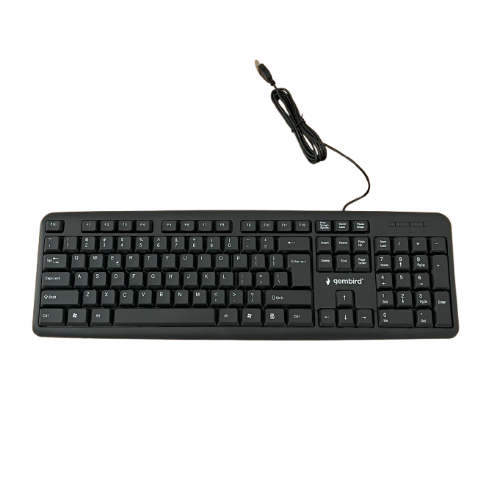 Gembird Bedraad Toetsenbord Gembird toetsenbord Gembird bedraad toetsenbord USB toetsenbord Bedraad toetsenbord Full-size toetsenbord Toetsenbord met numeriek toetsenblok Plug & play toetsenbord Stil toetsenbord Kantoor toetsenbord Zakelijk toetsenbord PC toetsenbord Toetsenbord voor dagelijks gebruik