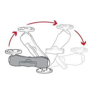RAM Mount RAM-201U Klemarm RAM-201U RAM Mount dubbele klemarm RAM C-size klemarm RAM double socket arm RAM Mount C-size arm RAM arm 1,5 inch kogel Dubbele socket arm Verstelbare RAM Mount arm RAM Mount verbindingsarm RAM klemarm aluminium Industriële RAM Mount arm RAM Mount montagearm