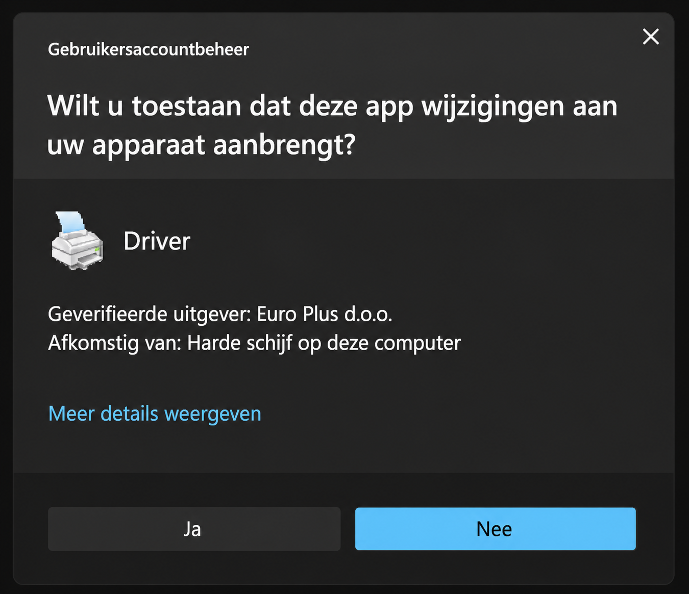 Toestemming geven (Ja)