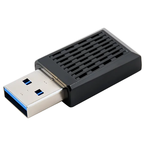 AC1300 USB 3.0 WiFi-adapter voor snelle en stabiele dual-band draadloze verbinding op desktop of laptop.