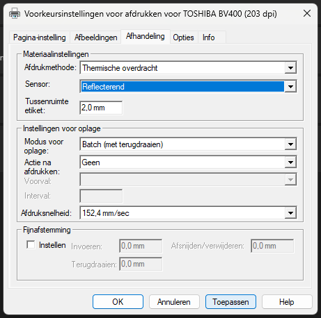 Mediasensor: Reflecterend