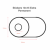 Stickers 10x15 Extra Permanent (9.000 per doos) - Afbeelding 2